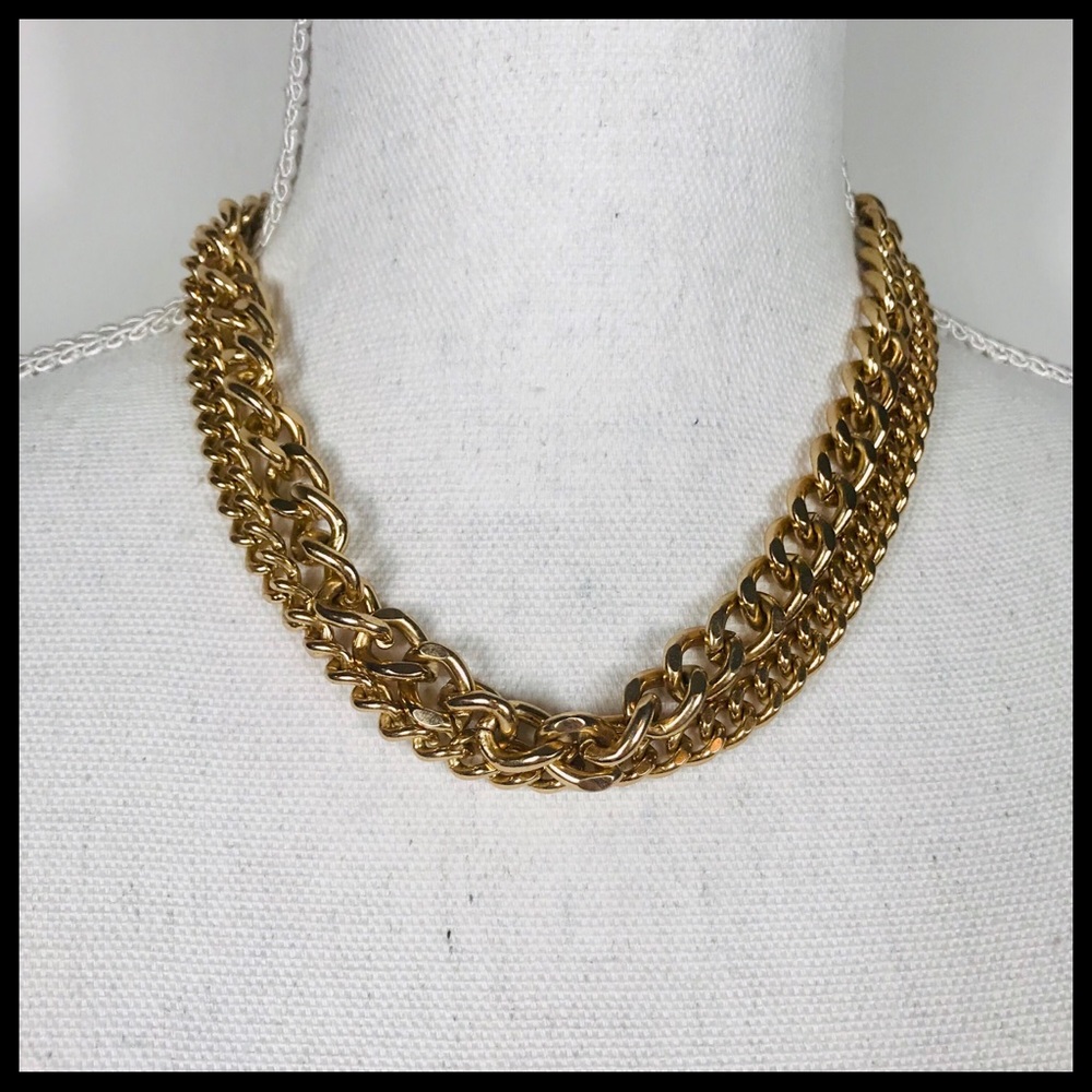 Double Layer Gold Chain Necklace